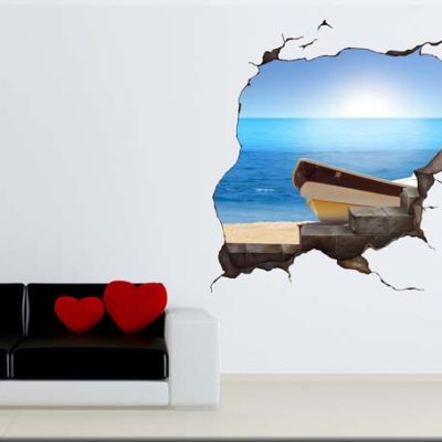 adesivo stampato trompe loeil