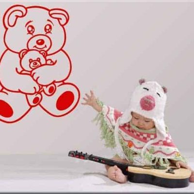 adesivo murale bambini orsacchiotto