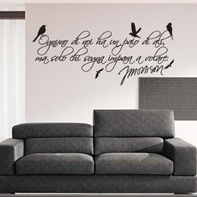 decorazione adesiva frase jim morrison