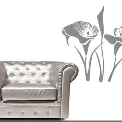 adesivi da parete fiori calle