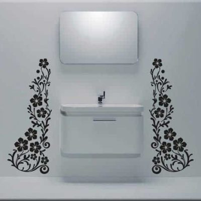 adesivi murali fiori decorazioni