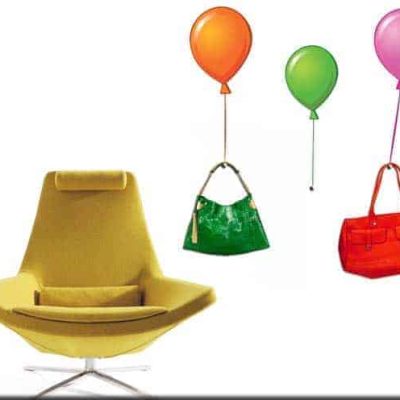 adesivi murali palloncini appendiabiti