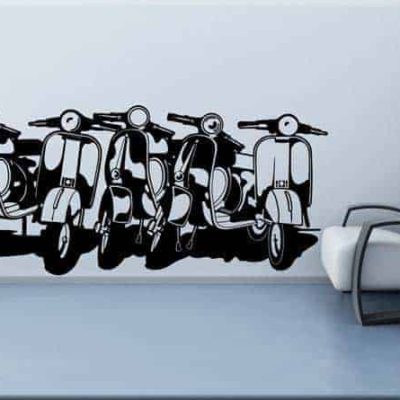 adesivi murali vespe a roma