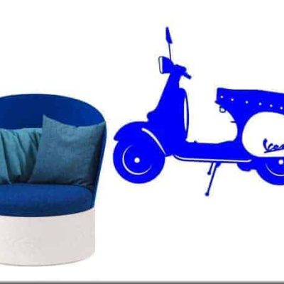 adesivo da parete VESPA