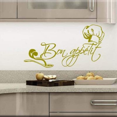 adesivo murale bon appétit