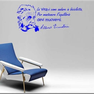 adesivo murale frase Albert Einstein