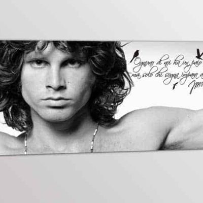 quadro moderno frase Jim Morrison