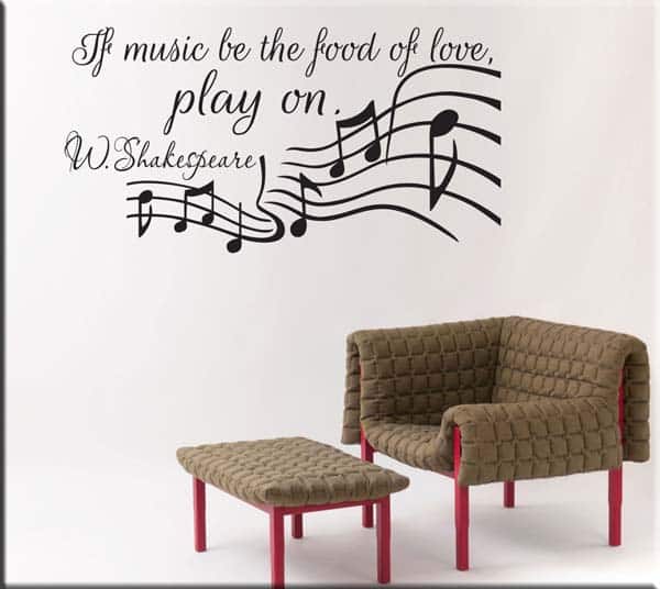 DECORAZIONE ADESIVA FRASE WILLIAM SHAKESPEARE