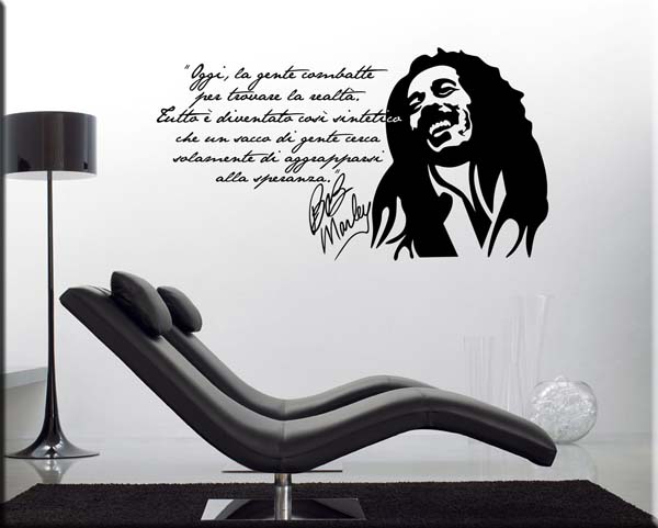 WALL STICKER FRASE BOB MARLEY