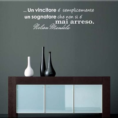adesivo murale frase Nelson Mandela