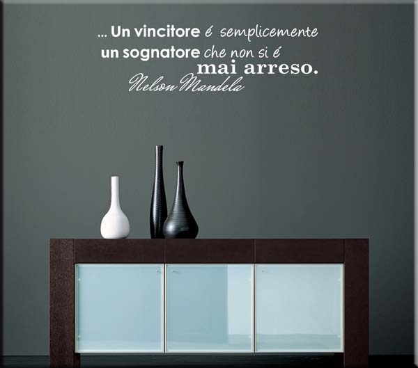adesivo murale frase Nelson Mandela