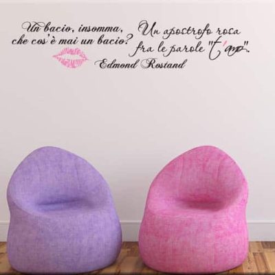adesivo murale frase Rostand