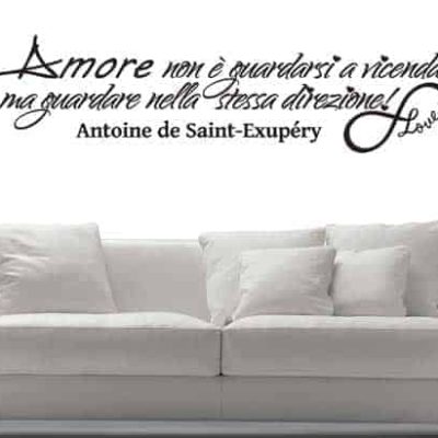 adesivo murale frase amore