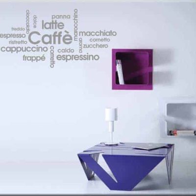 decorazioni adesive colazione bar