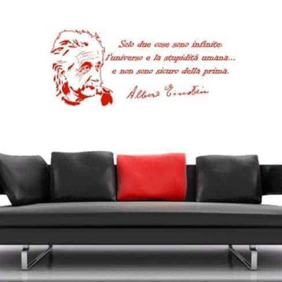 frase Albert Einstein wall sticker
