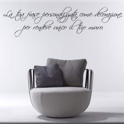 wall sticker frase personalizzata