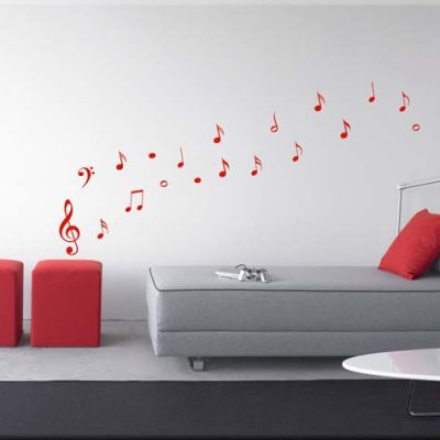 wall stickers 19 note musicali