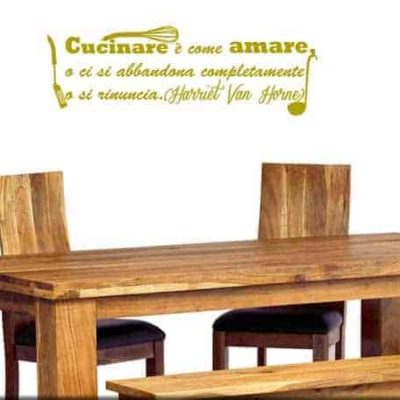 adesivi murali frasi cucina wall sticker