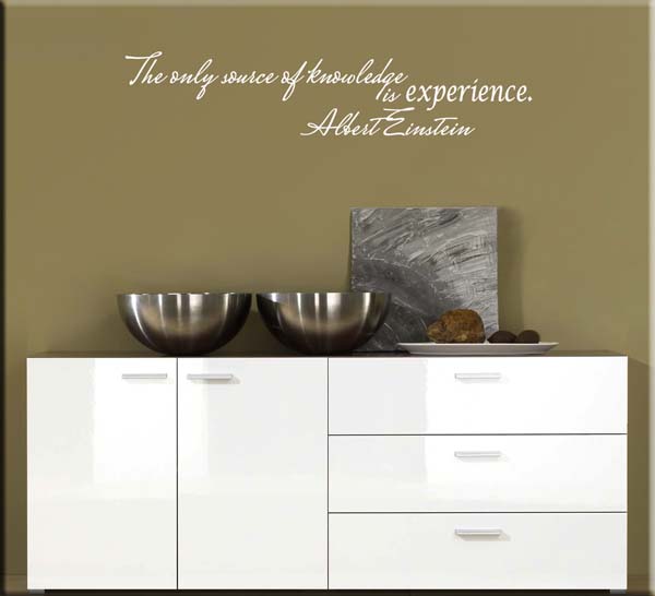 adesivo murale citazione Albert Einstein