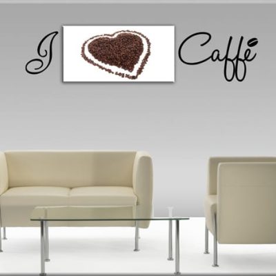 quadro adesivi murali caffè bar