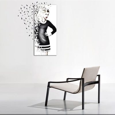 quadro donna wall stickers foglie