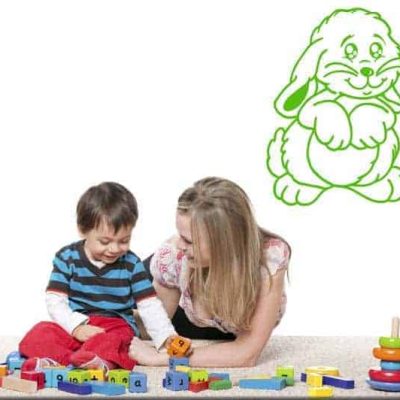 wall stickers bambini coniglio coniglietto