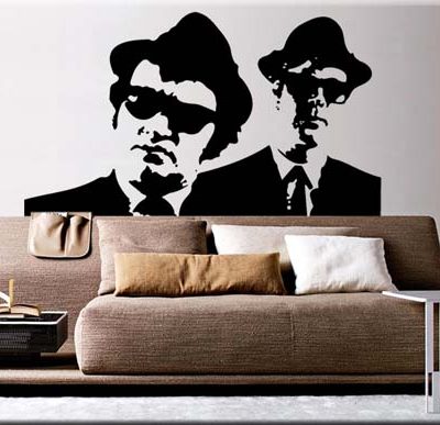 adesivi murali blues brothers