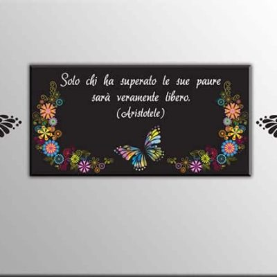 decorazioni murali quadro Aristotele farfalle