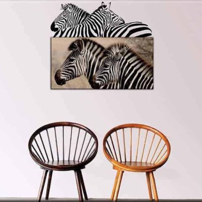 quadro e wall stickers zebre