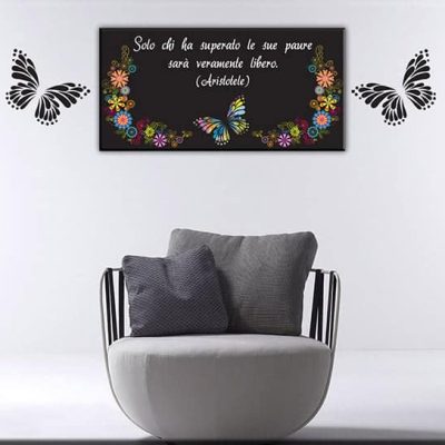 quadro moderno Aristotele adesivi murali farfalle
