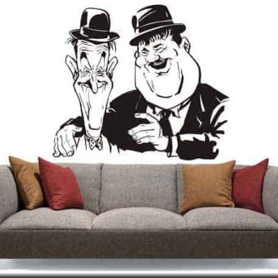 adesivi murali Stanlio Ollio