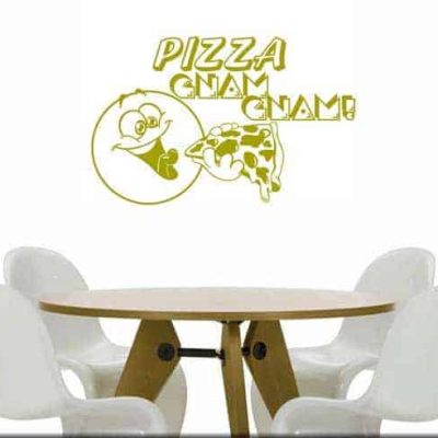 adesivi murali pizza gnam