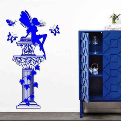 decorazioni adesive colonna fantasy farfalle