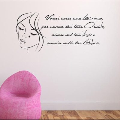 decorazioni adesive murali frasi love