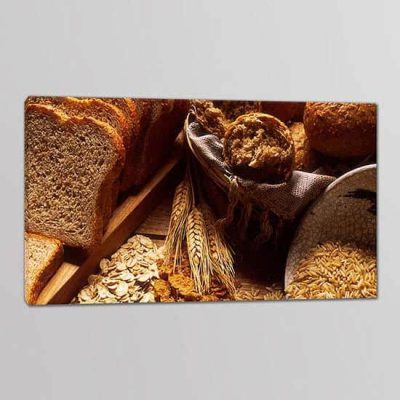 Tris quadri moderni pane cereali