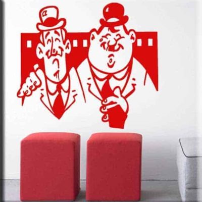 Adesivi da parete Stanlio Ollio cinema