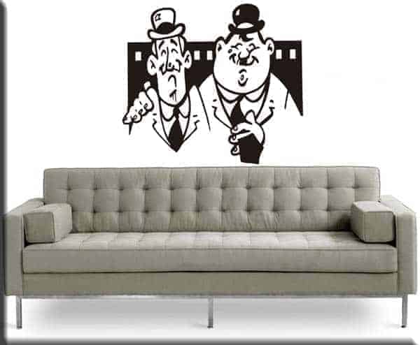 Adesivi murali Stanlio Ollio cinema