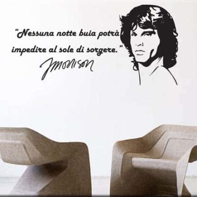 adesivi murali frase Jim Morrison