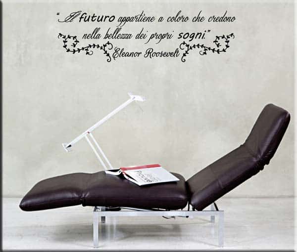 adesivi murali frase Roosevelt
