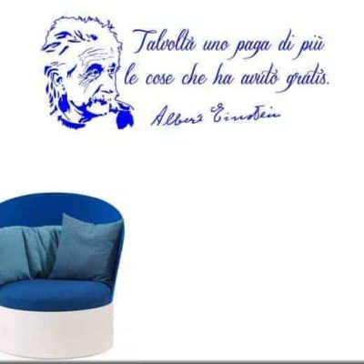 adesivo da parete citazione Albert Einstein