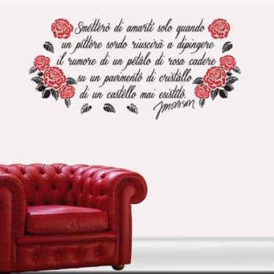 Adesivi da parete frase Jim Morrison