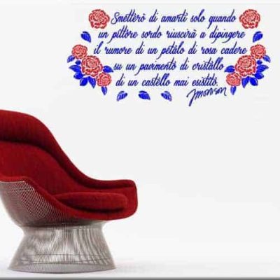 Adesivi murali frase Jim Morrison