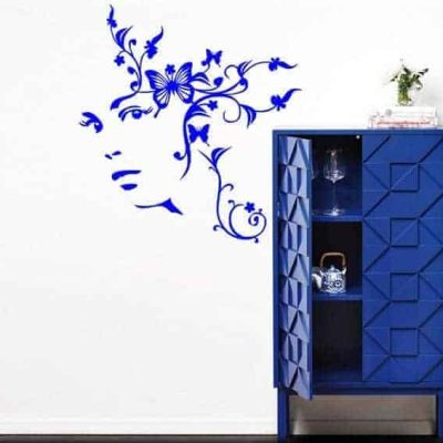 Adesivo da parete viso donna fantasy