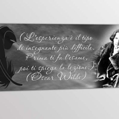Quadro moderno frase Oscar Wilde