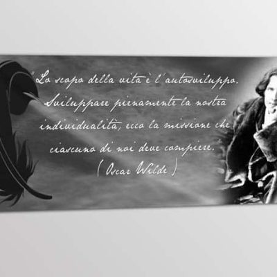 Quadro stampa frase Oscar Wilde