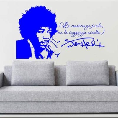 adesivo murale frase Jimi Hendrix