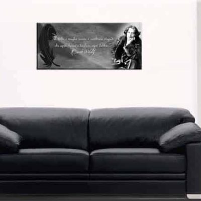 aforisma frase oscar wilde quadro moderno