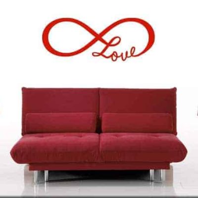 decorazione adesiva murale love infinito