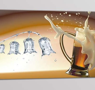 quadro moderno stampa birra bar