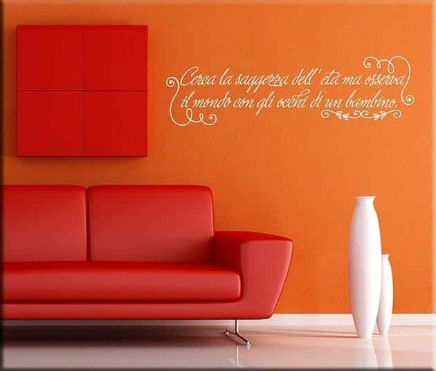 adesivi da parete frase saggezza